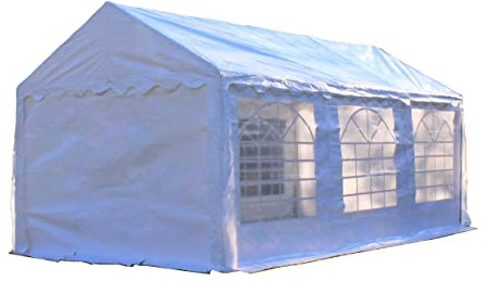 Solycarpa Carpa Jardín 6x3 m | Impermeable para Eventos | Carpa impermeable con ventanas. Ideal para jardín, terrazas, bodas, catering, ferias y eventos.
