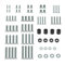 PUTORSEN Universal TV Bracket Screws Set, for Most TVs Up to 90 inches, Includes M4, M5, M6, M8 Vesa Screws, Washers and Spacers, Work with Most Stand, Desk Mount and Wall Mount Bracket