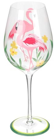 Luxshiny Flamingo Wine Glass High Foot Flutes Party Supplies Vintage Sparkling Wine Glasses Wedding Tulip Glasses
