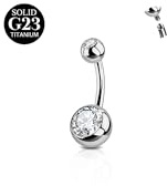 AceFun Titan Bauchnabelpiercing,8mm Silber Bauchnabelpiercing für Frauen 1 Stück 14G Titan Bauchnabel piercing Barbell Bijoux Body Piercing kurz gebogenes nabelpiercing Chirurgenstahl