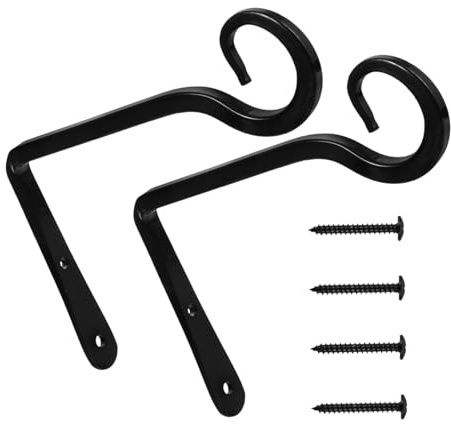 ibasenice 2 Ensembles Crochet de Suspension pour Plantes Lot de Supports Muraux pour Pots de Fleurs pour et et Pratique pour Décoration Extérieure et Intérieure