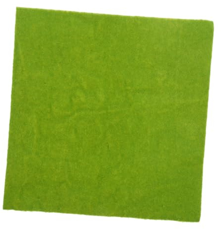 HEMOTON Césped Artificial para Maquetas De 25x25 Cm, Tapete De Césped para Bricolaje y Paisaje, Hierba Sintética De Color Verde Claro, Alfombra para Modelos y Escenarios De Trenes