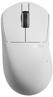 Pulsar Gaming Gears X3 LHD CrazyLight Gaming Mouse, Mini, Uyuni White | Ultra Lightweight 1.51 oz (43g), Ergonomic, Inward Side, Back-Moderate Hump, Palm/Relaxed Claw Grip, XS-1, 32K DPI, 8K