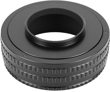 Jectse Adattatore Elicoidale per Messa a Fuoco da M58 a M42 25mm 55mm, Tubo di Prolunga Macro con Regolazione Precisa e della Messa a Fuoco, per Fotografia Macro e Obiettivi Vintage