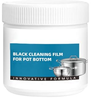 Powerful Burnt Residue Remover Paste for Cookware - 260g Pot Bottom Black Stain Cleaner, All Purpose Pot Cleaner For Bottom of Pans, Heavy Duty Oil Stain Remover (1pc)
