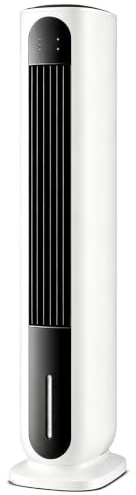 Torre Climatizador Evaporativo con 4 Velocidades y Temporizador de 24 Horas, Enfriador de Aire para Dormitorio, Sala de Estar y Oficina