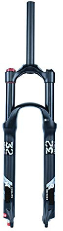 VPPV Forcella per Mountain Bike 26 , Tubo Dritto 1-1/8 Ammortizzatore 27,5 29 Pollici Bicicletta MTB Forche a Gas Corsa 120 mm (Colore : Shoulder Lock-A, Size : 27.5 inch)