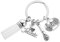 Portachiavi Microfono Musicale, Argento Ciondolo Nota Musicale, Presente Per Cantanti, Accessorio Decorativo in Lega Di Zinco