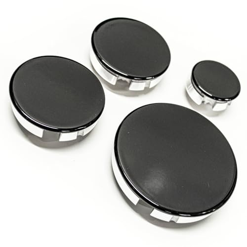 Jpshop Kit de 4 brûleurs avec cymbales adaptables sur plaque de cuisson Bosch Indesit DeLonghi Bompani