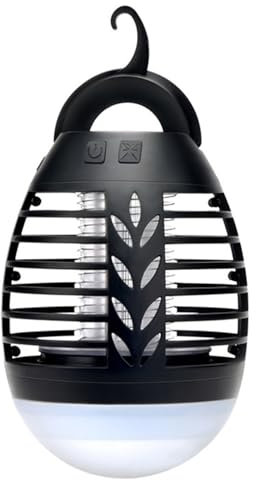 Portatile Lampada Zanzare, Lampada Antizanzare Esterno Campeggio, Impermeabile Ipx6 Lampada elettrica a LED anti-zanzare, USB Ricaricabile con 3 Luminosità, pour camping, jardins
