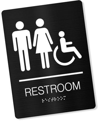 Adesivo da parete per bagno, con scritta Woman Man Toilet Sign WCs Home Hotel Washroom Door Signs Art Decals For Toilette Restaurant Unisex