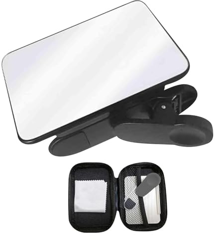 Smartphone-Kamera-Spiegel-Reflexions-Clip-Set, Spiegelreflexion Für Telefonkamera, 91,8 G Verstellbarer Telefon Kamera Reflexionsspiegel Für Videofilmer, Fotografen, Vlogger 8,5 * 13 * 3,5 cm