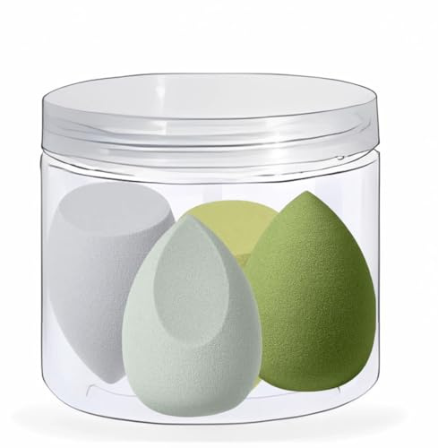 Ensemble de 4 éponges de maquillage Stianiiile, sans latex, Blender Beauty pour liquide, crème et poudre, doux et flexible, Wonder blender, éponges de beauté, Super Soft Wonder Beauty Cosmetic