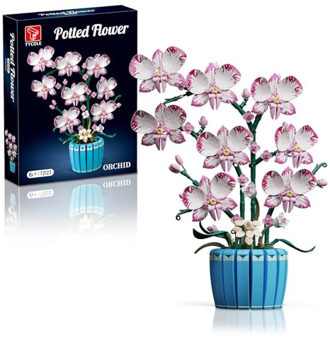 TYCOLE Orchidea Set da Costruire per Adulti Donna Bambini 779 Pezzi