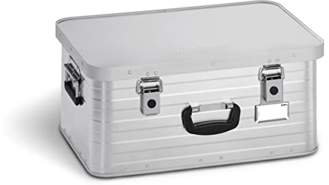 Enders® Alubox TORONTO 47 L - Aluminiumbox mit 1 mm Wandstärke, extra stabil - spritzwasser- und staubdicht, stapelbar - Alukiste einsetzbar als Transportbox, Lagerbox, Werkzeugkiste - Aluminium Box