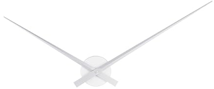 Karlsson KA450055 Horloge murale Aiguilles XL Little big time Métal aluminium, Gris argent , D90cm
