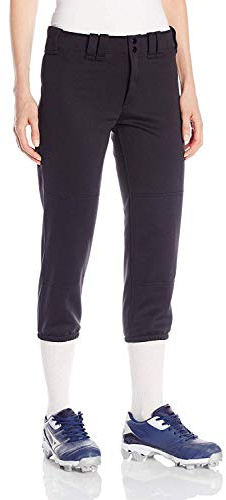 Mizuno Womens Select Low Rise Belted Pant L Black, Black, Large US