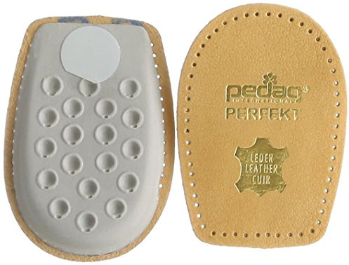 Pedag Perfekt - das extra weiche Fersenkissen aus echtem Leder (S, Natur)