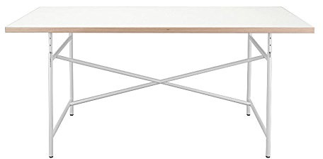 Eiermann Kinderschreibtisch Schreibtisch 120 x 70 cm Tischplatte weiß Gestell weiß von Richard Lampert