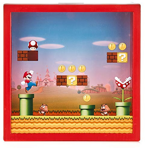 Salvadanaio Super Mario Salvadanaio Nintendo, Regalo per Fan, 18cm