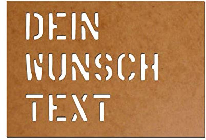 Ölkarton Wunschtext Lackierschablone Schablone Lack lackieren Spray #31799