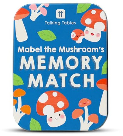 Talking Tables Resespel för barn familjens kul tenn minneskort spel fickformat presenter födelsedag jul bilresor plastfria spelare 2 ålder 5+