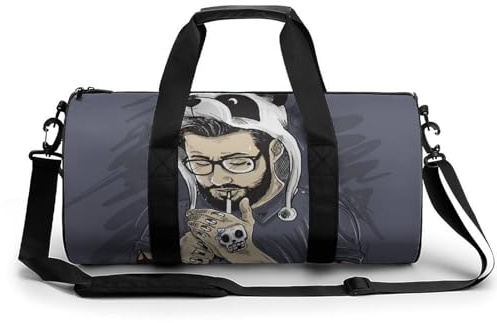 Cooler Mann Sport Duffel Bag Sporttasche Reisetasche Handgepäck Tasche Schwimmtasche Weekender Bag 45x23x23cm