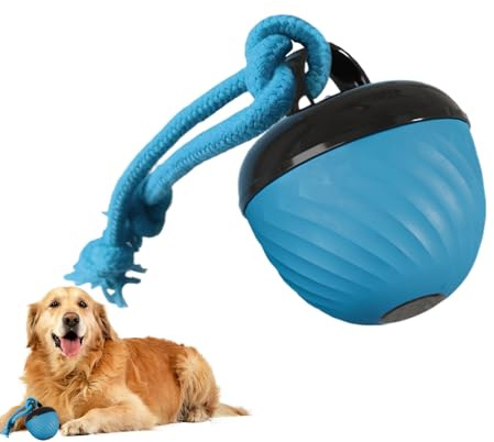 Interaktiver Hundeball – Indoor-Rollball Für Haustiere, Intelligentes Hundespielzeug Mit 3 Modi, Verlobungsspiel | Zahnen Langeweile Reduzierung Aggressive Kauer Spaß Spielen Training Übung Haustīer U