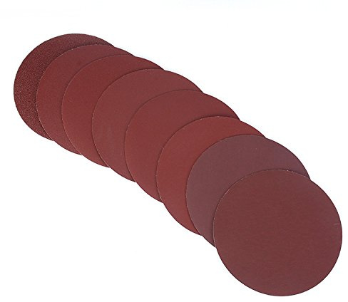 25 pcs 3 Pouce 75mm-80mm Ronde Sandpaper Disque Sable Feuilles Grit 100 Crochet et Boucle Ponçage Disque pour Ponceuse Grits-Unique grain set