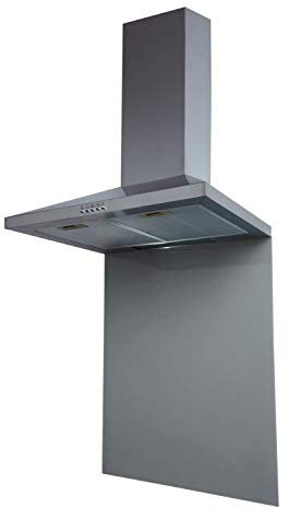 SIA SP60GY Toughened Glass Splashback for Kitchen, Cookers, Hobs, 60cm x 75cm, Heat Resistant, Grey