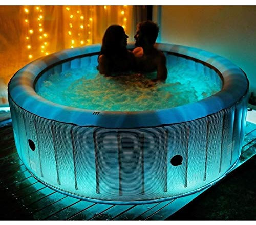 Bagno Italia Minipiscina circolare idromassaggio 204 cm auto gonfiante 138 getti 5 6 posti realx spa piscine giardino Mspa
