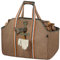 BONTHEE Borsa per legna da ardere, in tela cerata, impermeabile, extra grande, per legna da ardere, per legna da ardere, colore: marrone