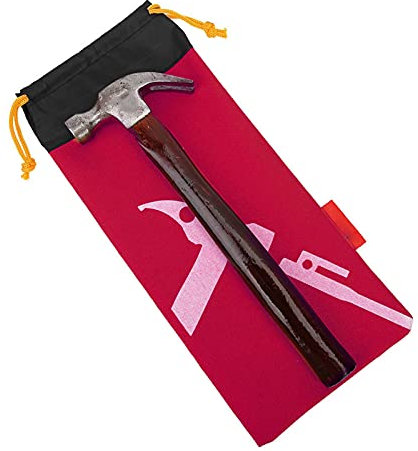 Akozon Robuste Zelt-Camping-Heringshammer-Tasche, Tragbare Nagel-Aufbewahrungstasche, Unverzichtbare Outdoor-Zubehör-Tragetasche, Zelt-Nagelhalter aus Oxford-Stoff, Zelthammer