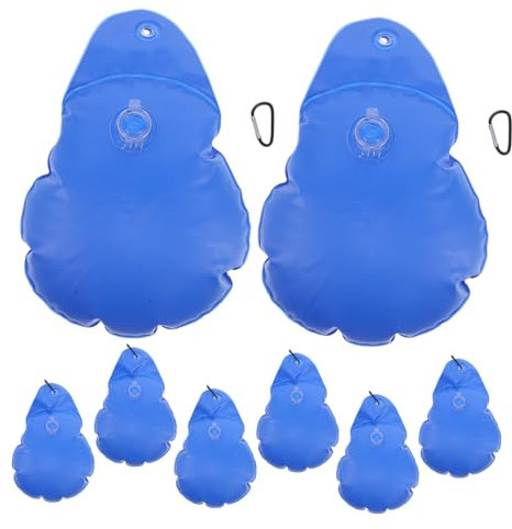 POPETPOP 8stücke Poolabdeckungsgewichte Aus PVC Wassersäcke Für Aufstellpools Hängetaschen Für Poolabdeckungen Winterfest Für Oberirdische Pools