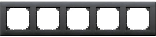 Merten 486514 M-PLAN-Rahmen, 5fach, anthrazit