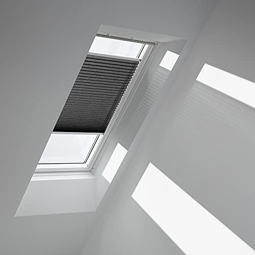 VELUX Original Plissee (FHL), Silberne Seitenschienen, Y45, Graphit/FHL Y45 1274S