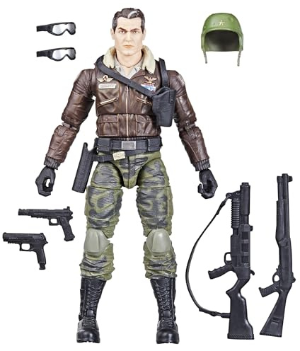 G.I. Joe Classified Series General Clayton Hawk Abernathy Sammel-Actionfigur 103 15,2 cm Actionfiguren für Jungen & Mädchen mit 7 Zubehörteilen