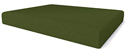 Pillows24 Palettenkissen Sitzkissen 120x80, Wasserabweisend & UV-fest | Palettenkissen Outdoor für Europaletten 120x80, abnehmbarer Bezug, Palettenuflage für Palettensofa, Made in EU, Grün