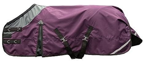 HKM Liberty Weidedecke Weinrot/Grau 135