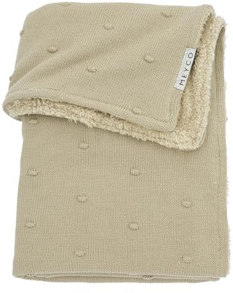 Meyco Baby Decke gestrickt Fleece - Sand - 75x100cm - Oeko-Tex Standard 100