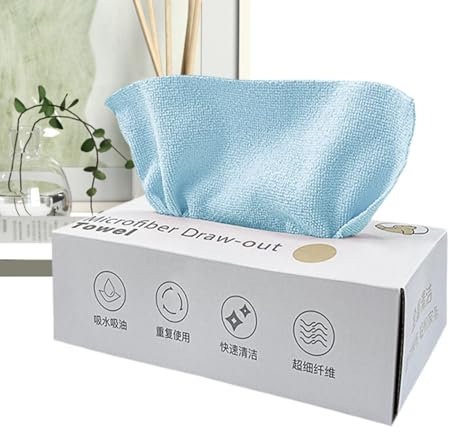 Paño de limpieza de microfibra - 30 trapos para fregar, paño de cocina que no raya | Paño de microfibra ultra absorbente para fregar, paño de limpieza de microfibra ultra absorbente para ventanas, par