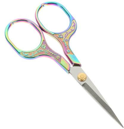 Gadpiparty Vintage Stoffschere Kreuzstich Schneideschere Aus Rostfreiem Edelstahl Multifunktional Für Nähen Selbstgemacht Basteln Mit Vintage Mustergriff Für Haushalt Und Handarbeit