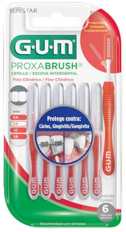 Gum trav-ler 4 brossettes interdentaires 0.8mm