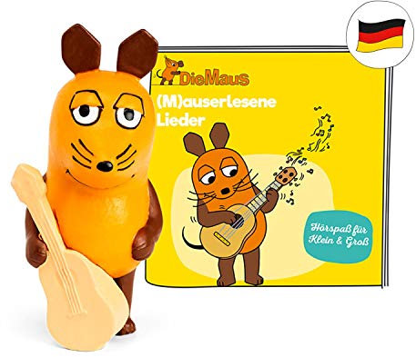 tonies Hörfiguren für Toniebox: Maus (M) auserlesene Lieder - 17 Kinderlieder Figur - ca. 40 Min. - ab 3 Jahre - DEUTSCH