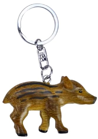 Frischling Wildschwein * Schlüsselanhänger aus Holz