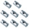 TERF® M6 X 16mm Cross Dowel Barrel Nuts M6 (6mm) X 16mm Furniture Barrel Nut Slotted Drive Dowels Bolts Nuts For Furniture Bed Cot Chairs Crib and Multi Purpose Use - Pack of 8