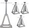 YUENFONG 4 caballetes de apoyo de aluminio, altura ajustable, para caravanas, remolques, coches