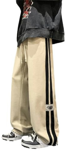 2023 sidrandiga manchester Baggy byxor Herr Streetwear Koreanskt mode Casual Hip Hop Vintage Cargo Byxor Lösa byxor Joggingbyxor