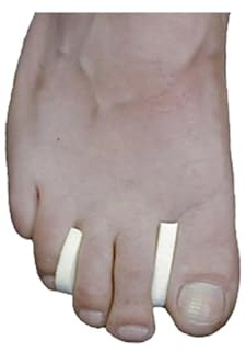 Dr. Jill's Foot Pads, YJ44-9070, Toe Separator Pad 1/4 Foam (50 Pack) with Tail