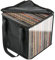 Xeihuul Contenitore per dischi in vinile con coperchio e maniglie, organizer per dischi in vinile per 50 dischi singoli